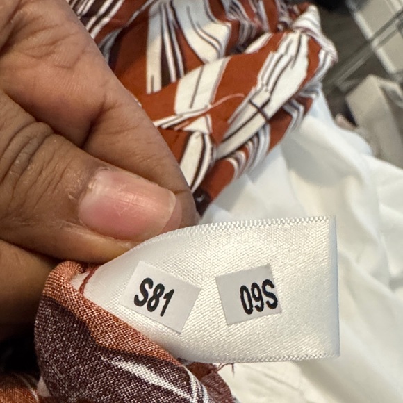 1. State Brown and White Leaf Print Maxi Dress - Picture 8 of 8